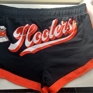 Hooters Athletic Shorts in Black and Orange